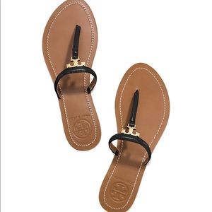 Tory Burch T logo flat thong sandal